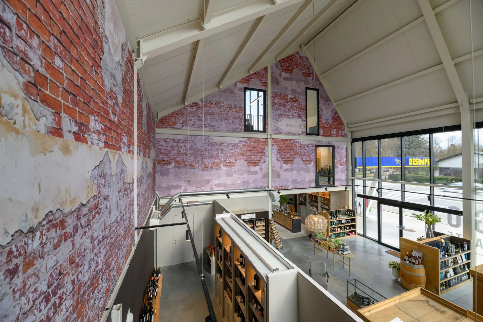 Wallart gin-winkel — grootformaat wandbekleding