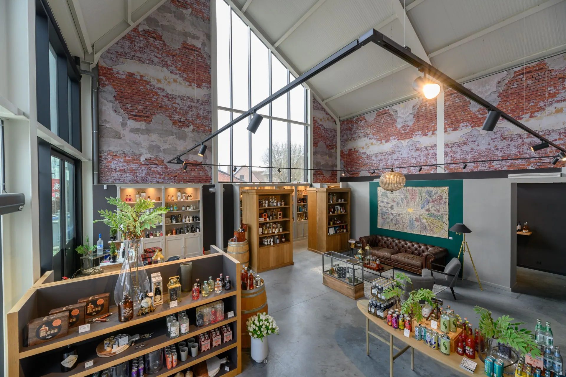 Wallart gin-winkel — interieurprint met sfeer