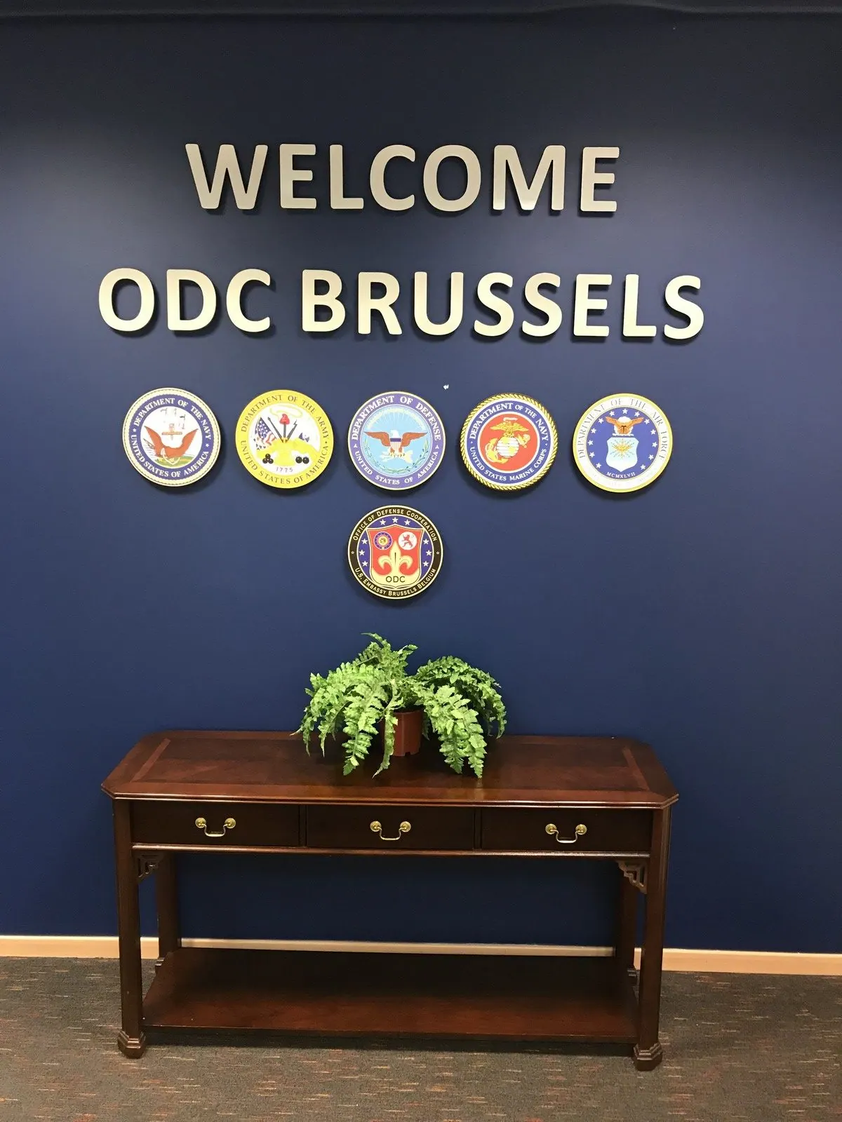 ODC Brussels muurletters